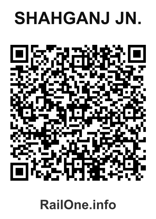 RailOne QR Code for Shahganj Jn. station