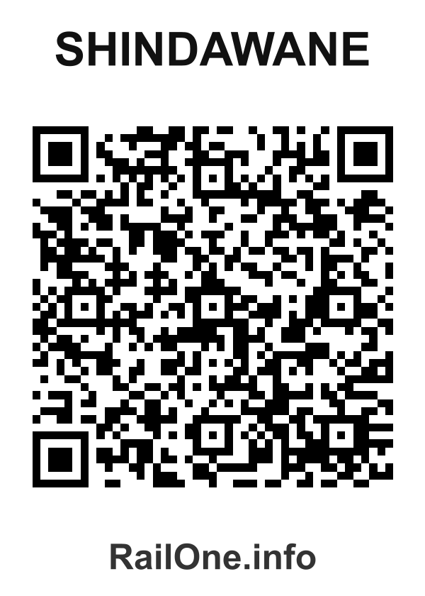 RailOne QR Code for Shindawane station