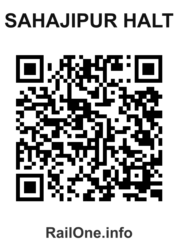 RailOne QR Code for Sahajipur Halt station