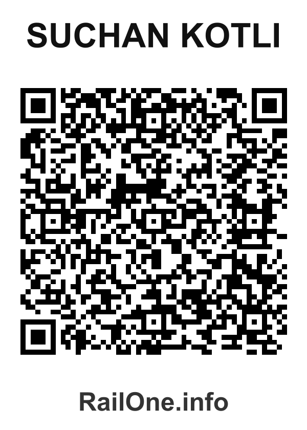 RailOne QR Code for Suchan Kotli station
