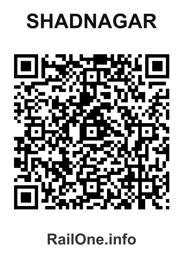 RailOne QR Code for Shadnagar station