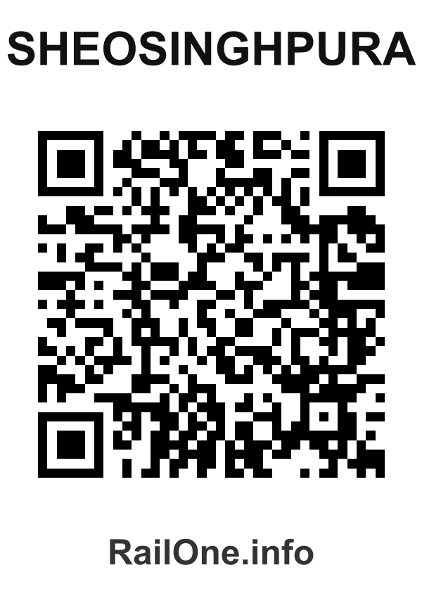 RailOne QR Code for Sheosinghpura station