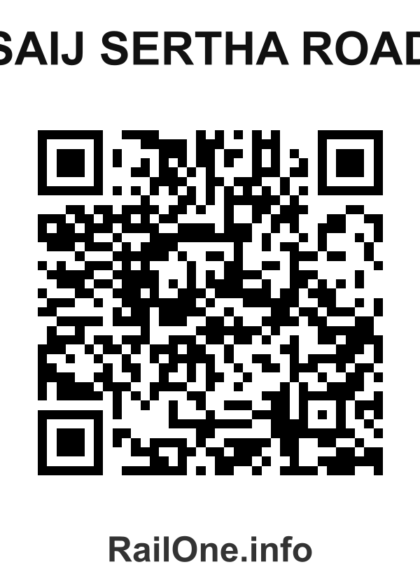 RailOne QR Code for Saij Sertha Road station