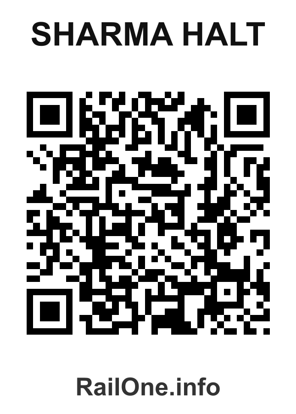 RailOne QR Code for Sharma Halt station