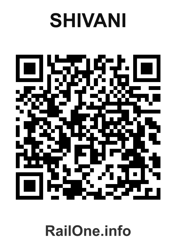 RailOne QR Code for Shivani station