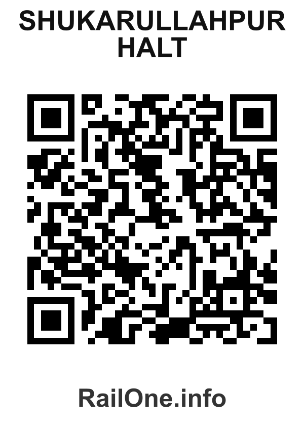 RailOne QR Code for Shukarullahpur Halt station