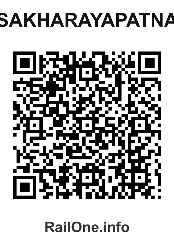RailOne QR Code for Sakharayapatna station