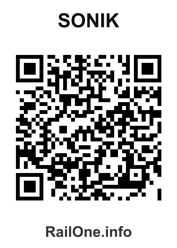RailOne QR Code for Sonik station