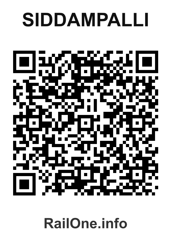 RailOne QR Code for Siddampalli station