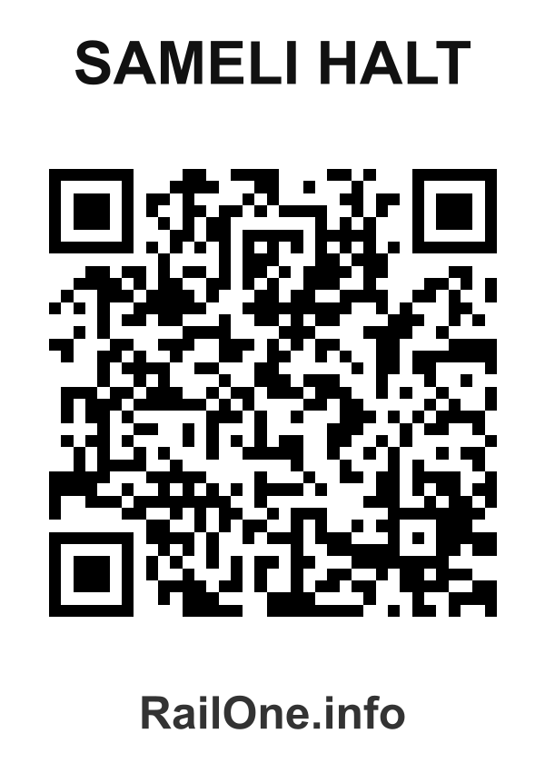 RailOne QR Code for Sameli Halt station