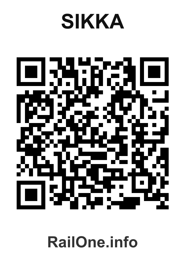 RailOne QR Code for Sikka station