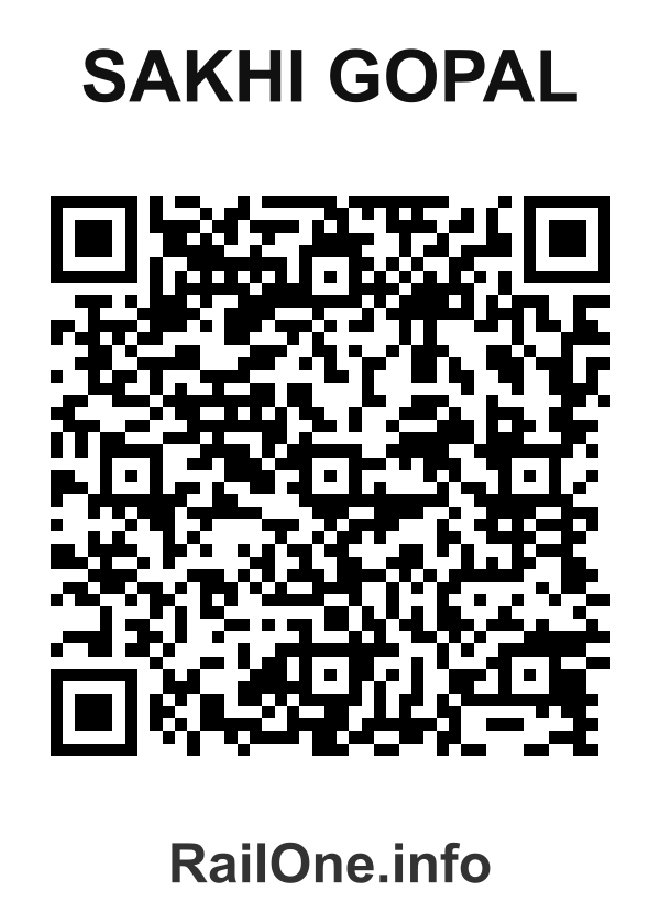 RailOne QR Code for Sakhi Gopal station