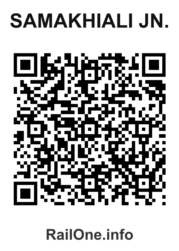 RailOne QR Code for Samakhiali Jn. station