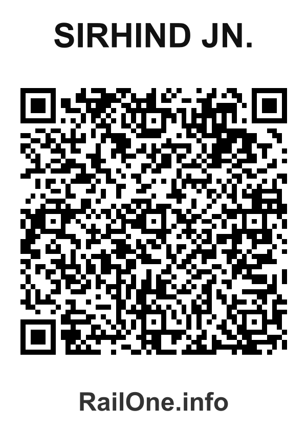RailOne QR Code for Sirhind Jn. station