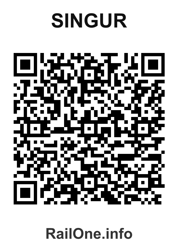 RailOne QR Code for Singur station