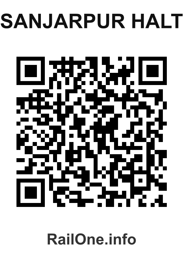 RailOne QR Code for Sanjarpur Halt station