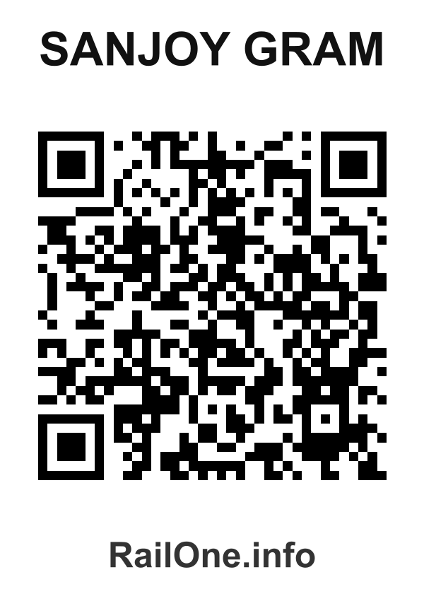 RailOne QR Code for Sanjoy Gram station
