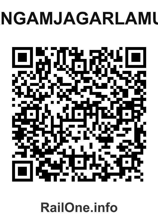 RailOne QR Code for Sangamjagarlamudi station