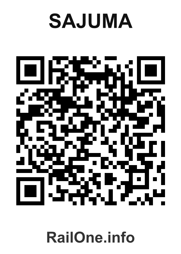 RailOne QR Code for Sajuma station