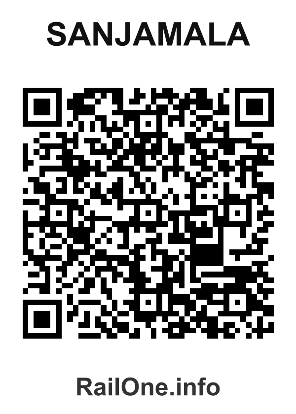 RailOne QR Code for Sanjamala station