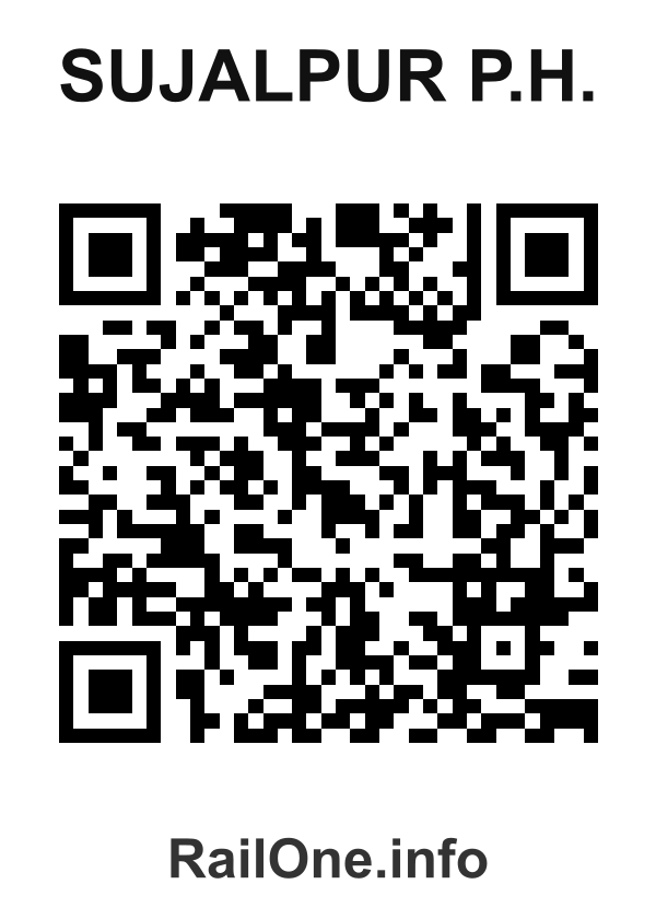 RailOne QR Code for Sujalpur P.h. station