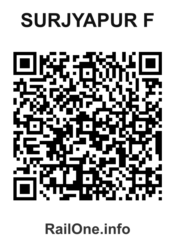 RailOne QR Code for Surjyapur F station