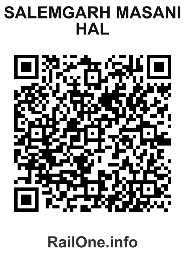RailOne QR Code for Salemgarh Masani Hal station
