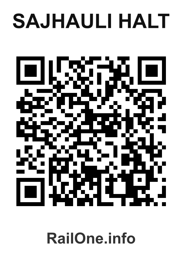 RailOne QR Code for Sajhauli Halt station