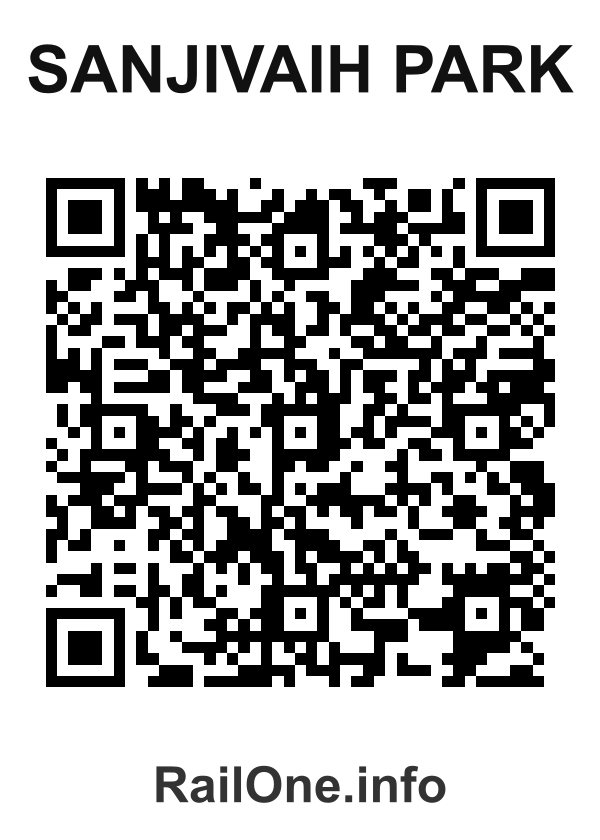 RailOne QR Code for Sanjivaih Park station