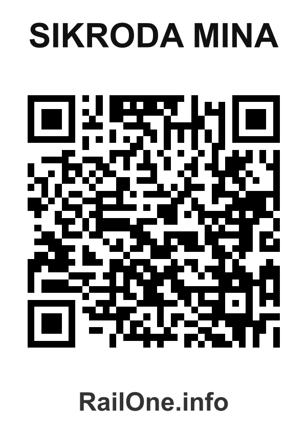 RailOne QR Code for Sikroda Mina station