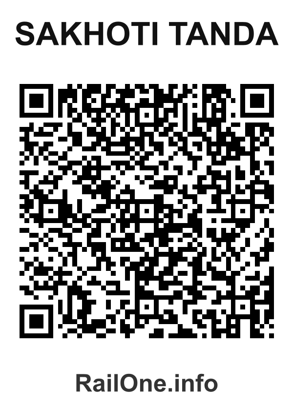 RailOne QR Code for Sakhoti Tanda station