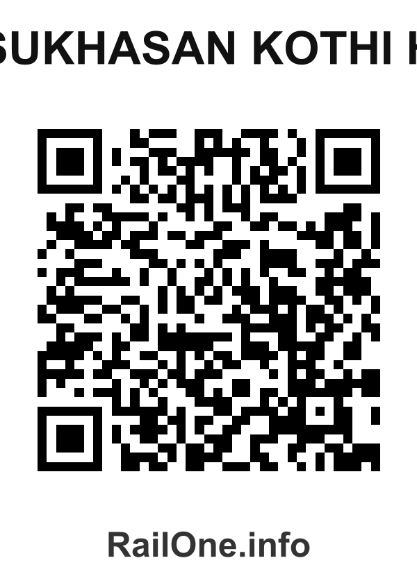 RailOne QR Code for Sukhasan Kothi H station