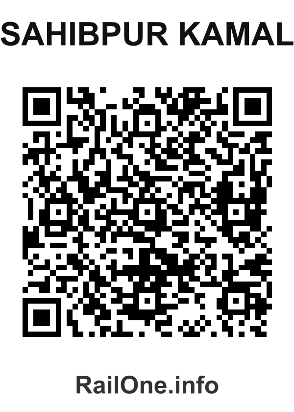RailOne QR Code for Sahibpur Kamal station