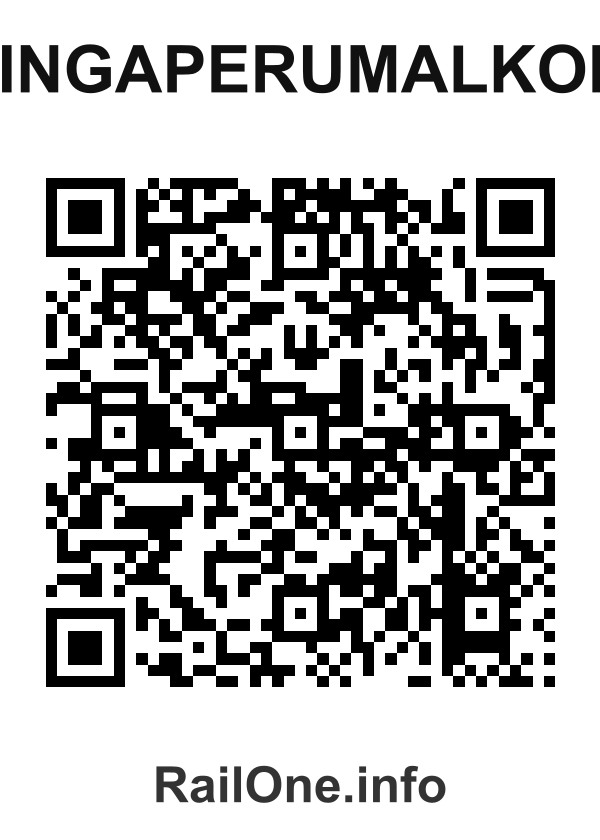 RailOne QR Code for Singaperumalkoil station