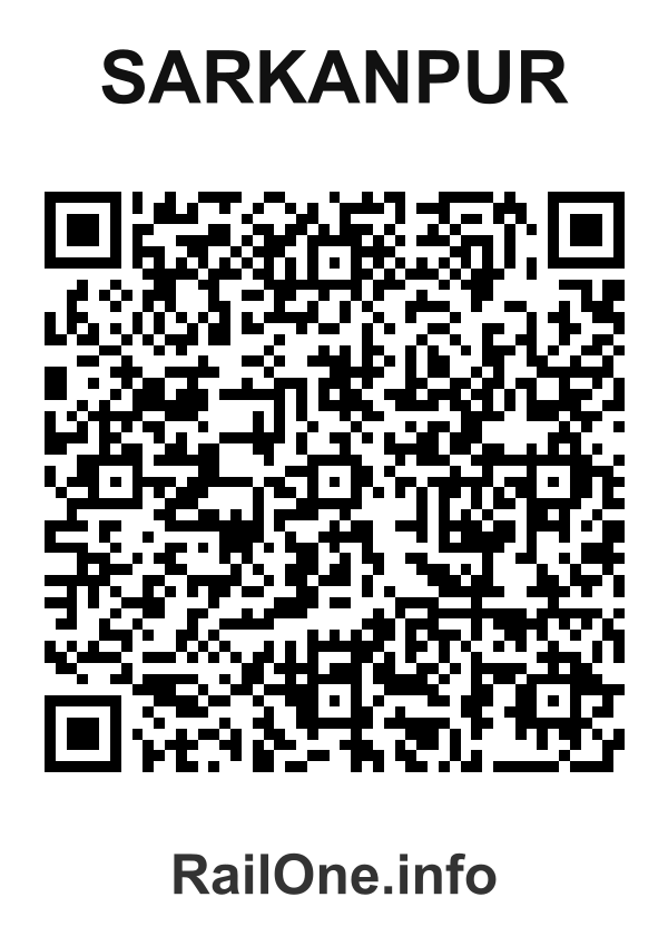 RailOne QR Code for Sarkanpur station