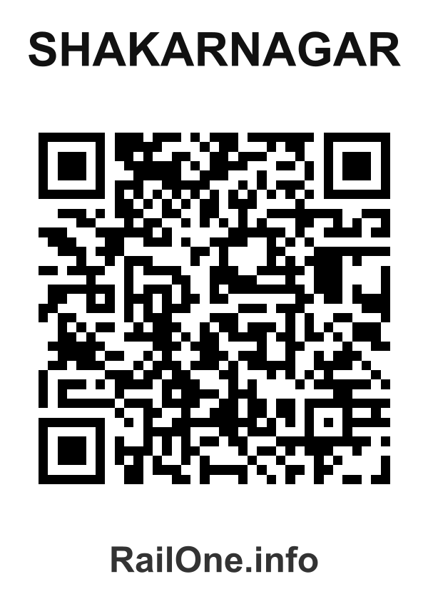 RailOne QR Code for Shakarnagar station