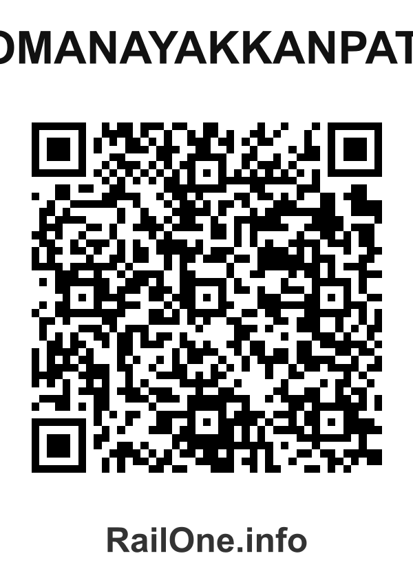RailOne QR Code for Somanayakkanpatti station
