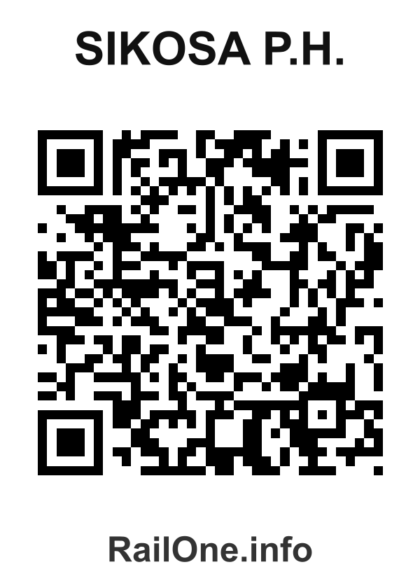 RailOne QR Code for Sikosa P.h. station