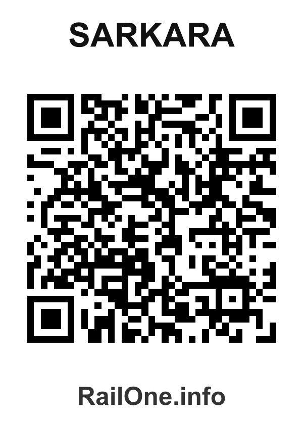 RailOne QR Code for Sarkara station