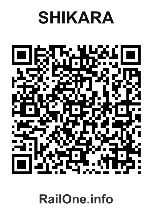 RailOne QR Code for Shikara station