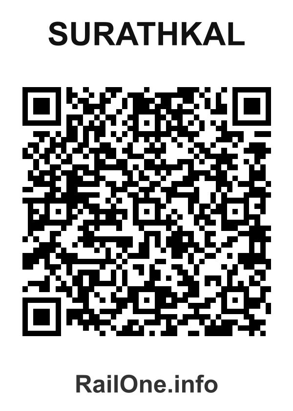 RailOne QR Code for Surathkal station