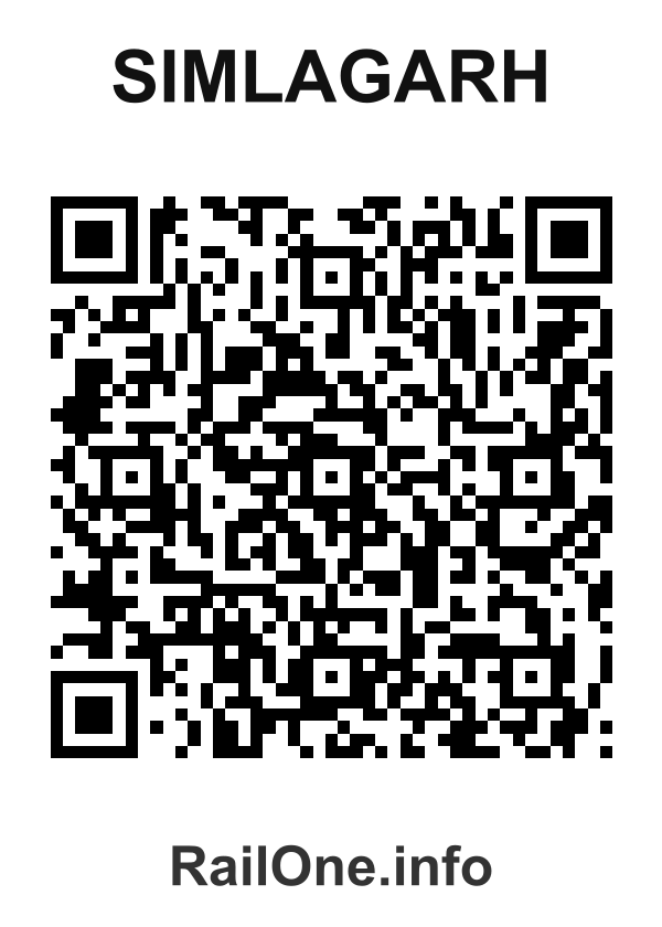 RailOne QR Code for Simlagarh station