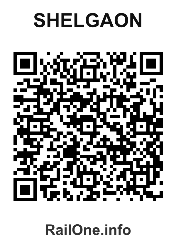RailOne QR Code for Shelgaon station