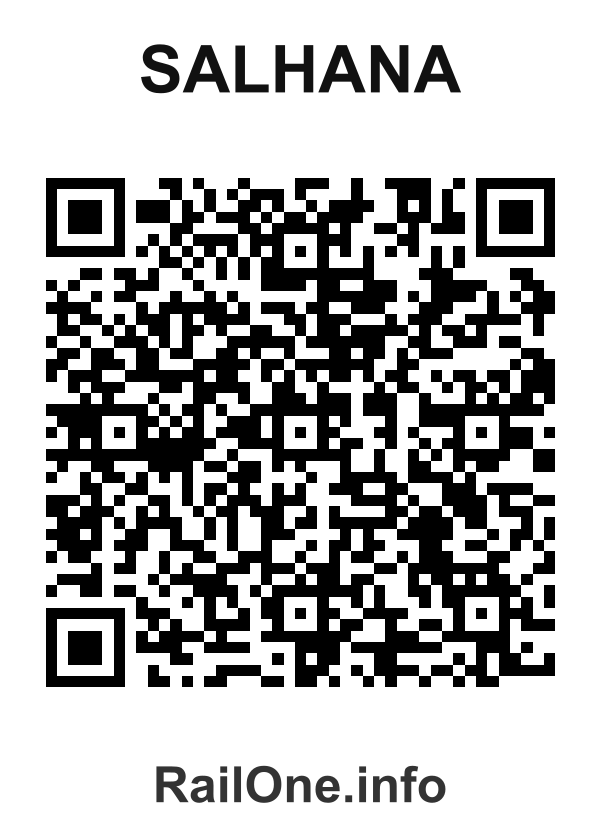 RailOne QR Code for Salhana station