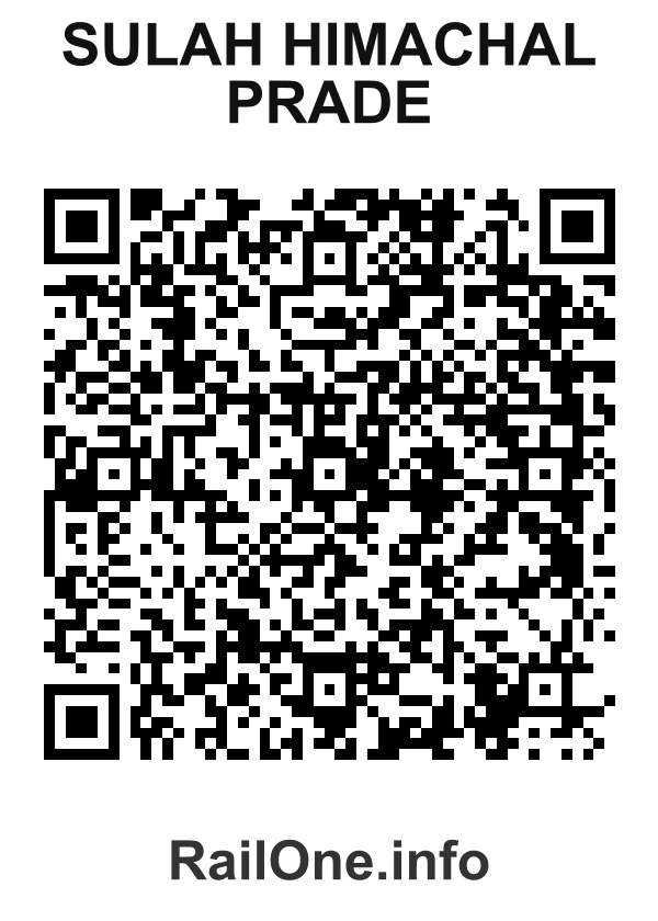RailOne QR Code for Sulah Himachal Prade station