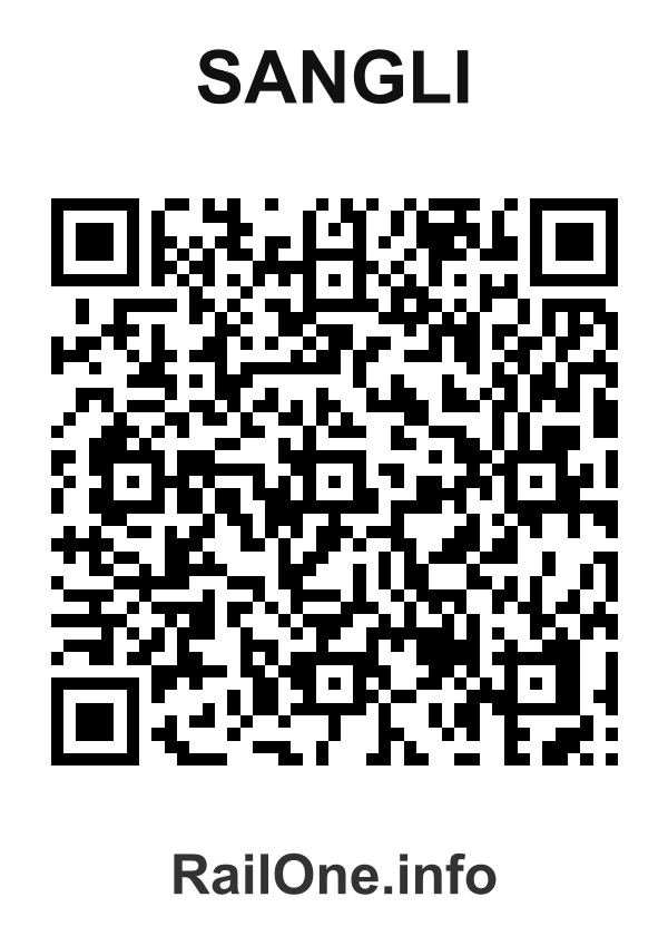 RailOne QR Code for Sangli station