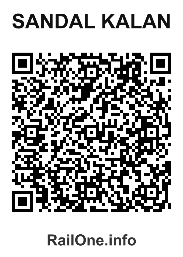 RailOne QR Code for Sandal Kalan station