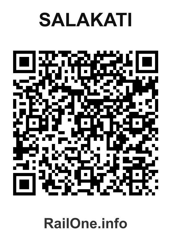 RailOne QR Code for Salakati station