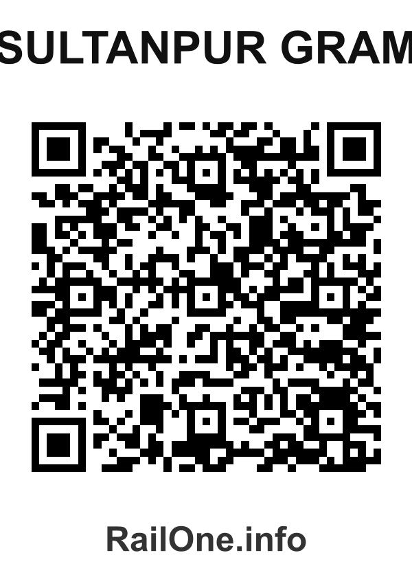 RailOne QR Code for Sultanpur Gram station