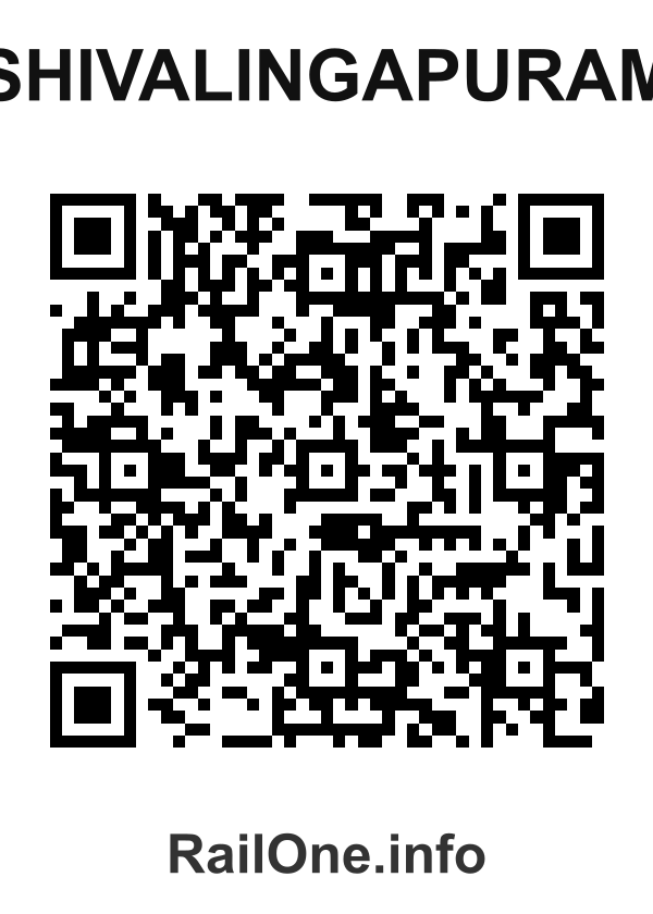 RailOne QR Code for Shivalingapuram station